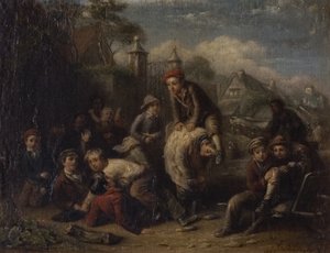 El juego del salto, 1856 de William Gill